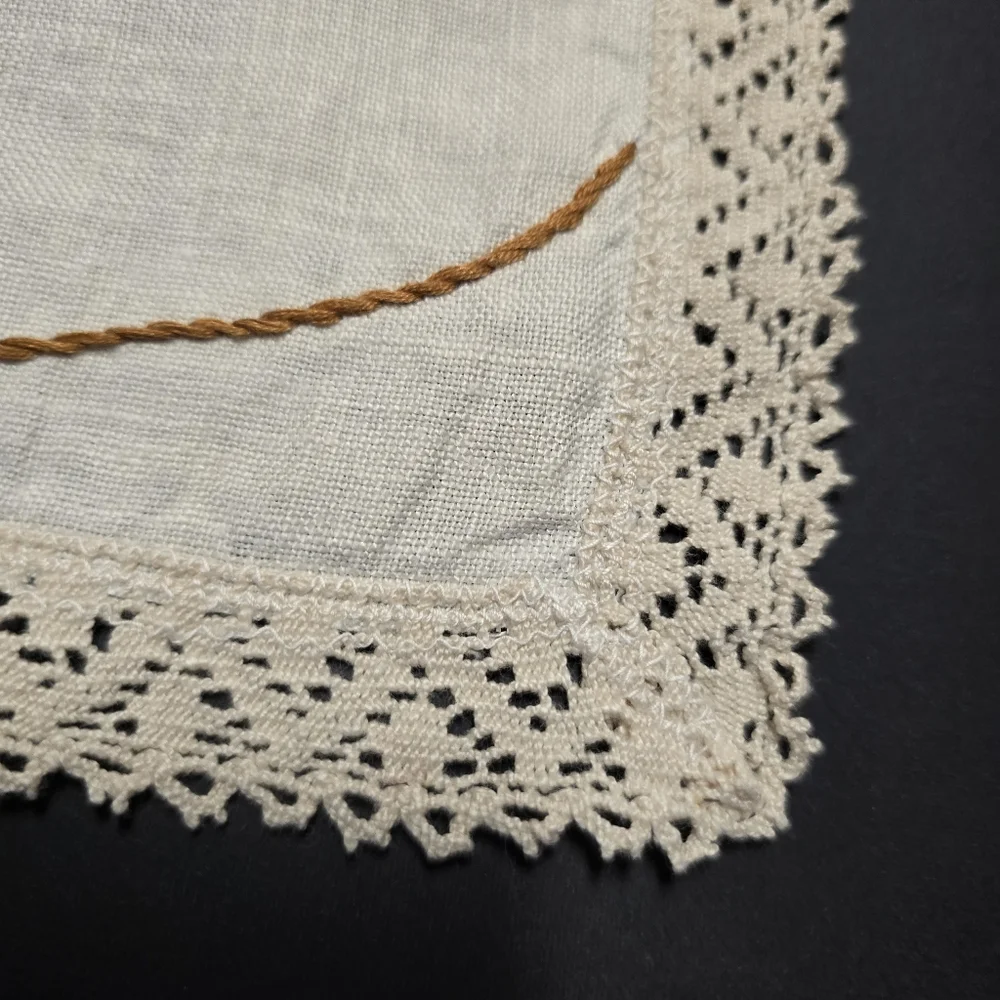 Betsy Ross Needlework NY For EMB Vintage Needlepoint Art Linen Scarf 39
